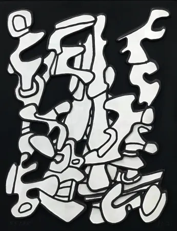 Zeefdruk Dubuffet - ARBORESCENSES I