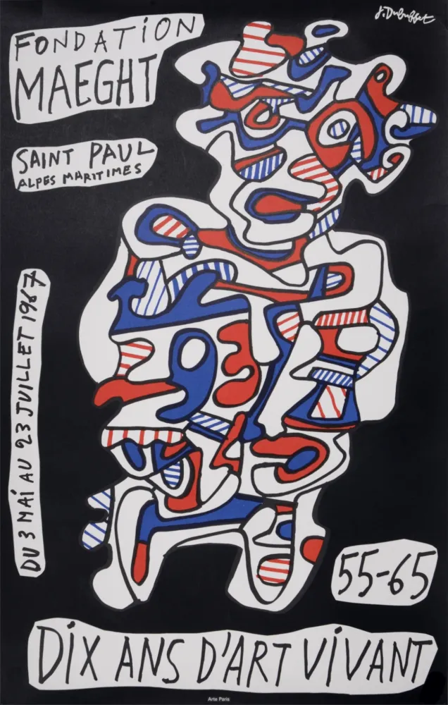 Lithografie Dubuffet - Dix ans d'art vivant, 1967