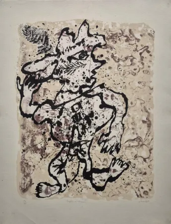Lithografie Dubuffet - Fougère au Chapeau (Fogere with Hat)