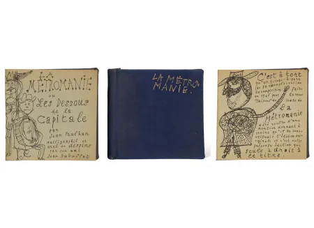 Geïllustreerd Boek Dubuffet - Jean PAULHAN : LA MÉTROMANIE ou les dessous de la capitale. Calligraphié et orné de dessins par son ami Jean Dubuffet (1950)