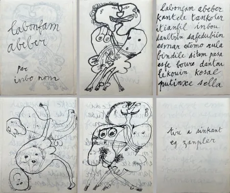 Geïllustreerd Boek Dubuffet - LABONFAM ABEBER PAR INBO NOM (1950)