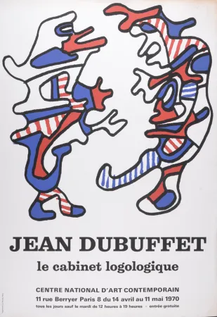 Lithografie Dubuffet - Le cabinet Logologique, 1970