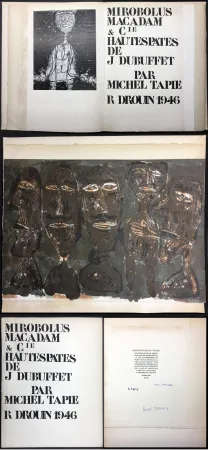 Geïllustreerd Boek Dubuffet - MIROBOLUS, MACADAM & Cie, HAUTESPATES DE J.D. (1946)