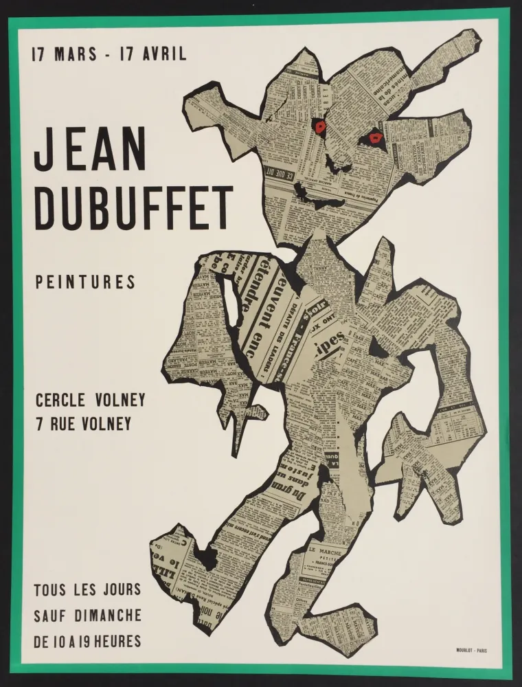 Lithografie Dubuffet - Peintures, Cercle Volney
