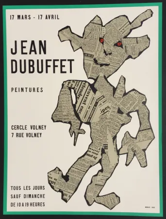 Lithografie Dubuffet - Peintures, Cercle Volney