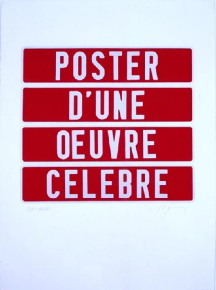 Zeefdruk Ducorroy - Poster d'une oeuvre célèbre