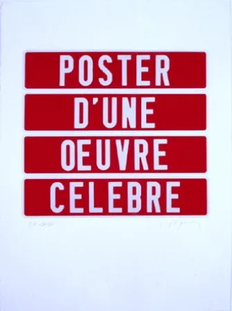 Zeefdruk Ducorroy - Poster d'une oeuvre célèbre