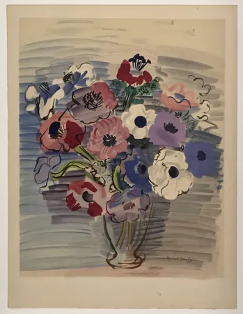 Lithografie Dufy - Anemones