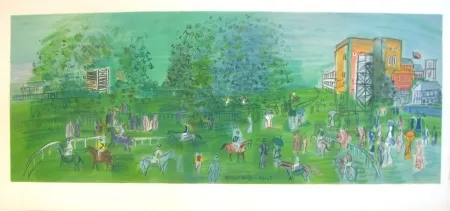 Lithografie Dufy - Ascot