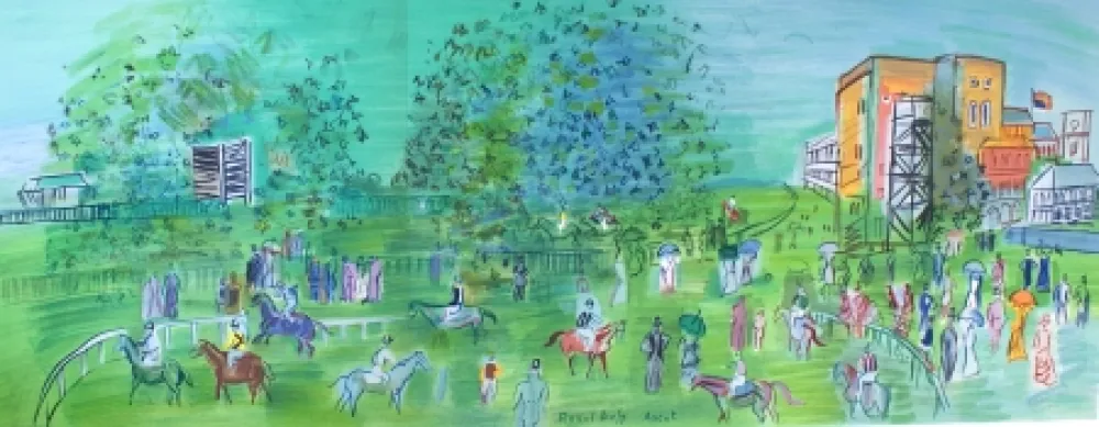 Lithografie Dufy - Ascot