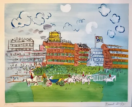 Lithografie Dufy - Ascot 