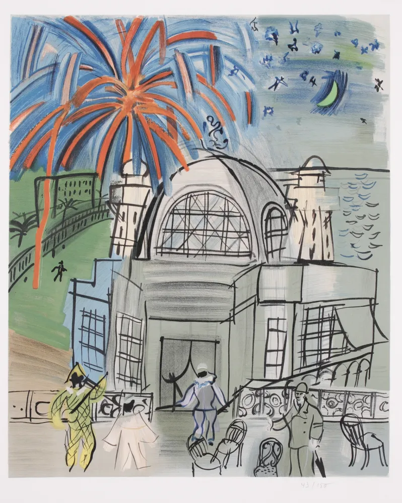 Lithografie Dufy - Casino a Nice