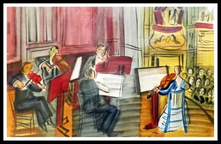 Lithografie Dufy - CONCERT DES ANGES II