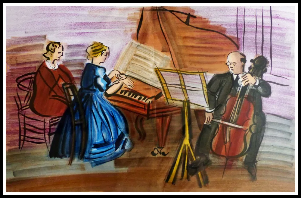 Lithografie Dufy - CONCERT DES ANGES III