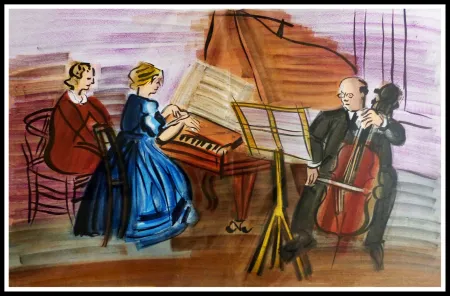 Lithografie Dufy - CONCERT DES ANGES III