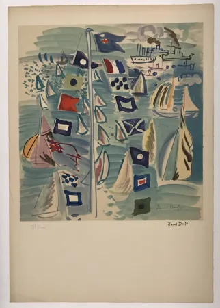 Lithografie Dufy - Honfleur