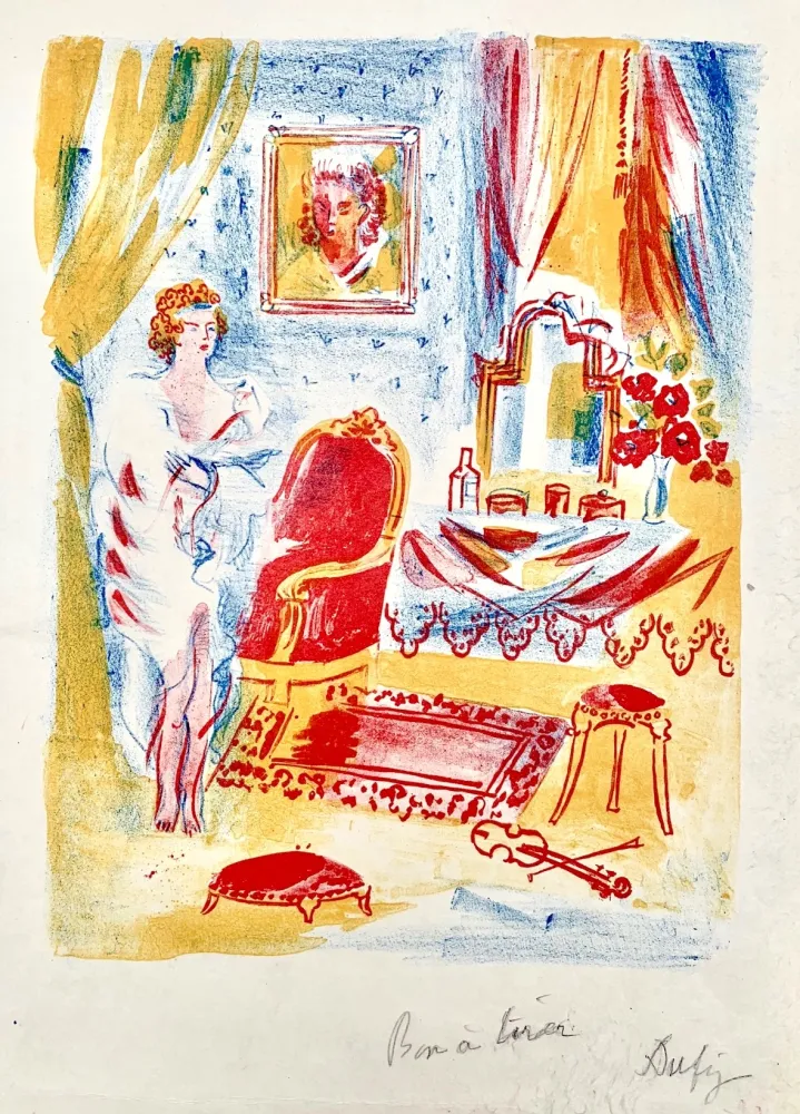 Lithografie Dufy - La Coquette