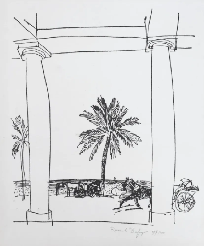 Lithografie Dufy - La Palais de la Méditerranée