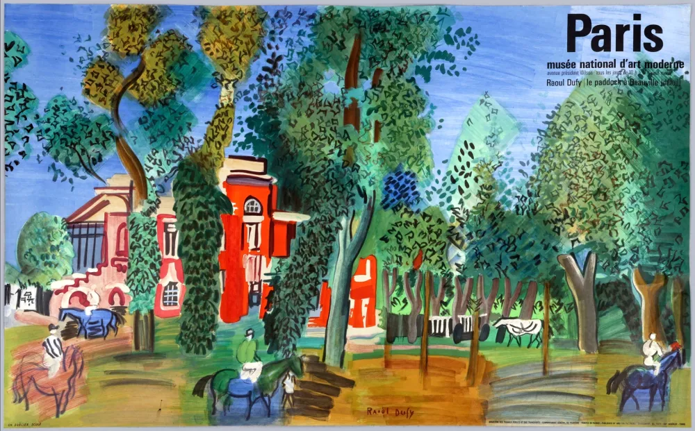 Lithografie Dufy - LE PADDOCK À DEAUVILLE (1930/1964)