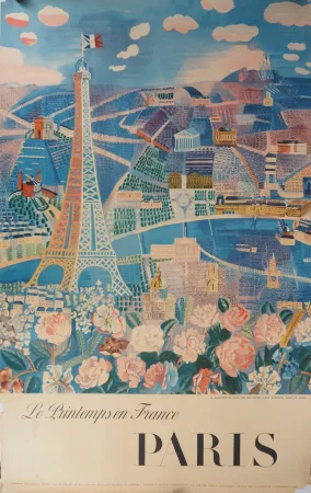 Lithografie Dufy - Le printemps en France, Paris