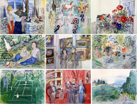 Geïllustreerd Boek Dufy - MON DOCTEUR LE VIN (19 aquarelles. 1936)