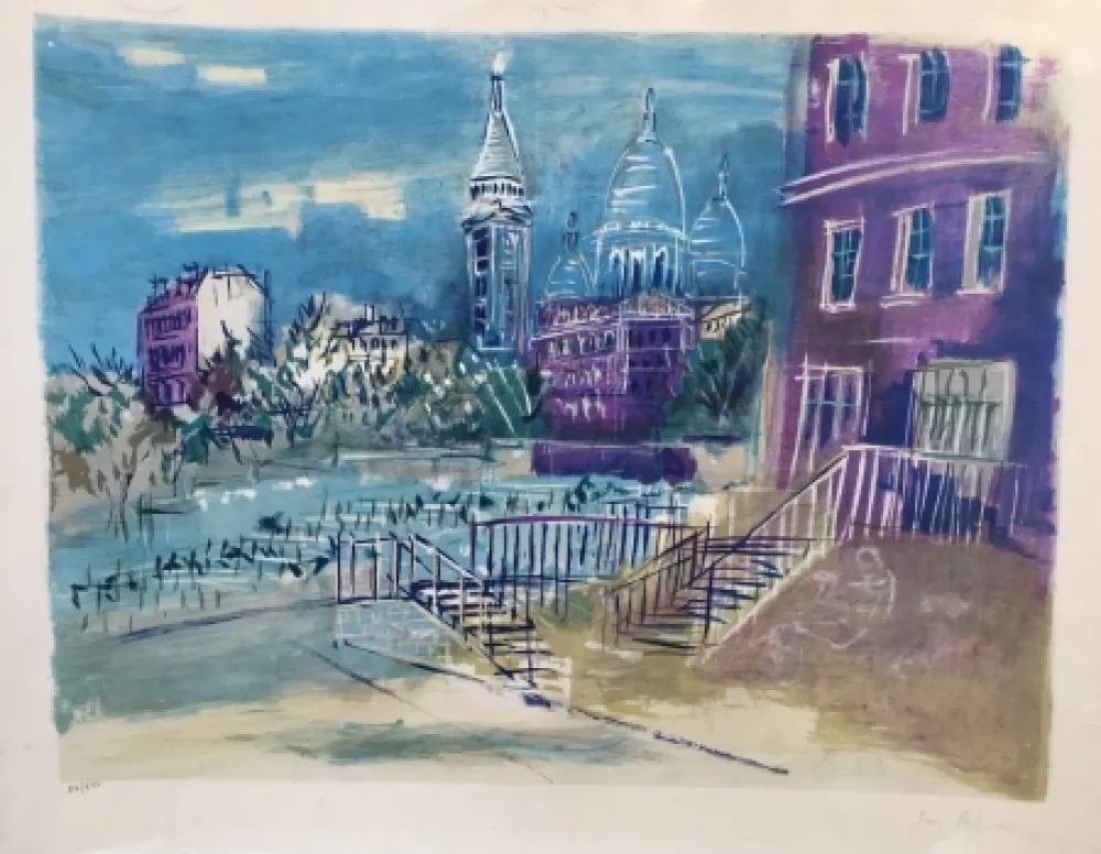 Lithografie Dufy - Montmartre