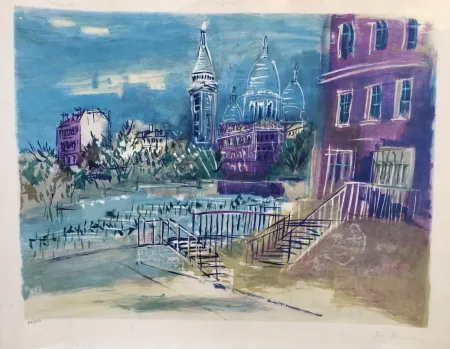 Lithografie Dufy - Montmartre