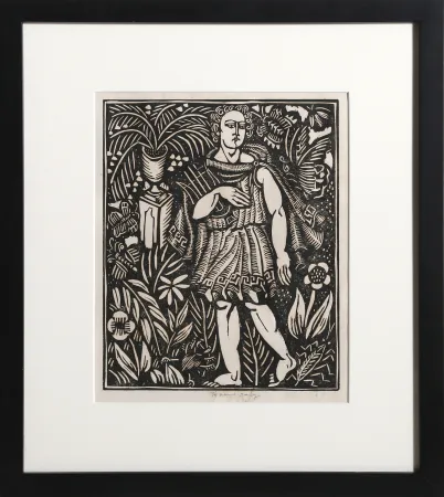 Geen Techniek Dufy - Orphée (for Le bestiaire ou Cortège d'Orphée de G. Apollinaire)