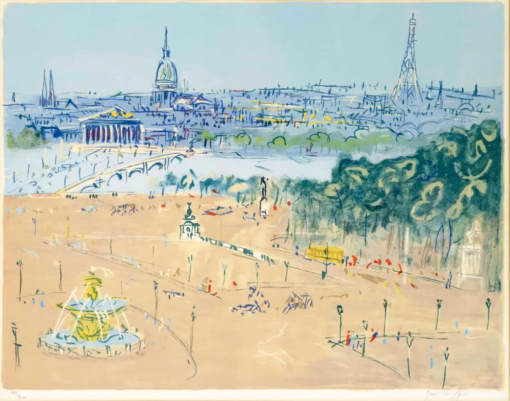 Lithografie Dufy - Place de la Concorde