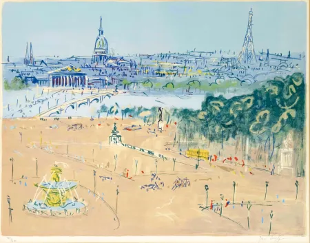 Lithografie Dufy - Place de la Concorde