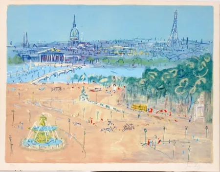 Lithografie Dufy - Place de la Concorde