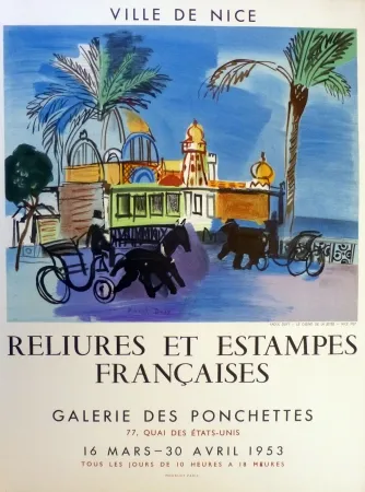 Lithografie Dufy - Ville de Nice