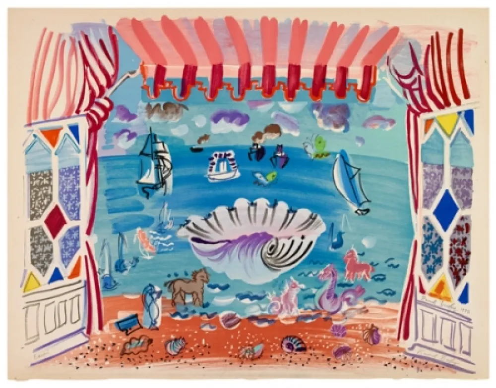 Lithografie Dufy - Vue de la fenetre