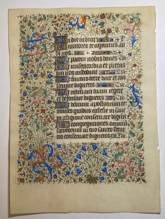 Geen Techniek Dunois - Leaf from a Book of Hours, use of Rouen
