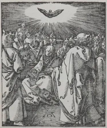 Houtsnede Durer - Pentecost (The Small Passion), 1612