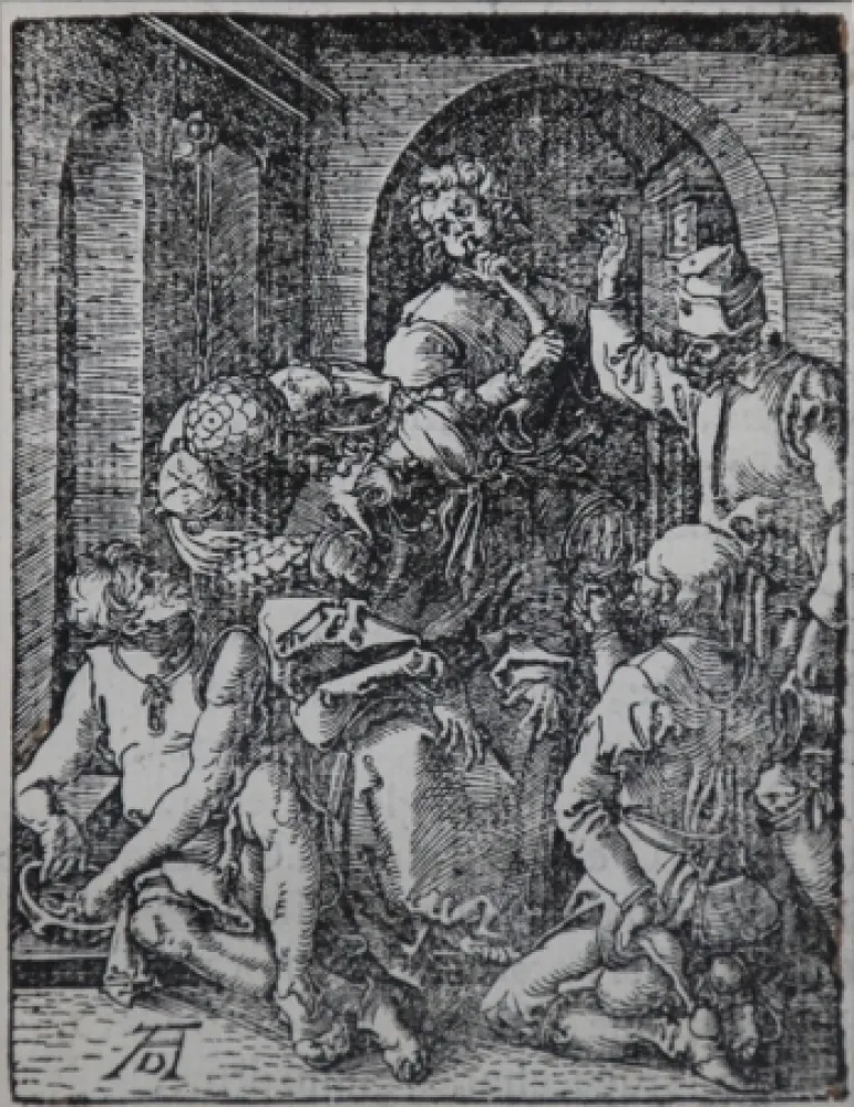 Houtsnede Durer - The Mocking of Christ (The Small Passion), 1612