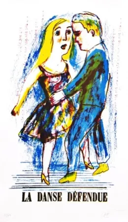 Lithografie Dutertre - Danse Défendue