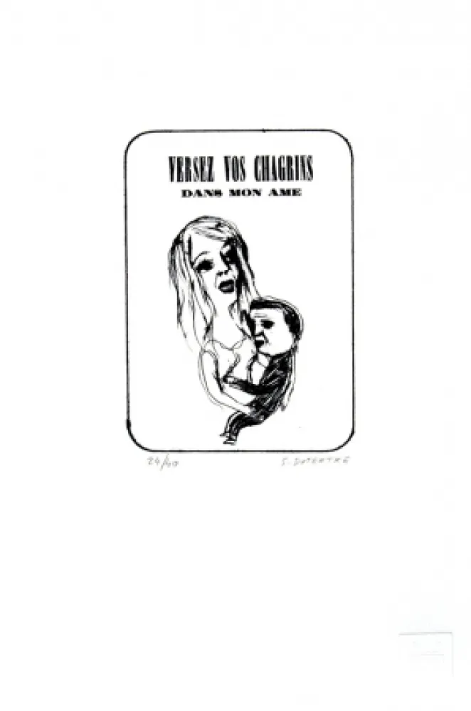 Lithografie Dutertre - Versez vos chagrins