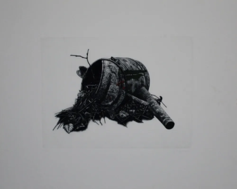 Mezzotint Ebert - Gießkanne / Watering-Can