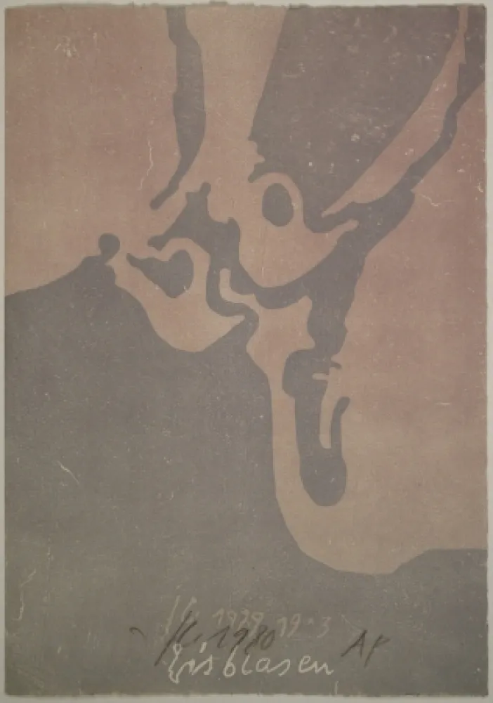 Houtsnede Eggenschwiler - Eisblasen