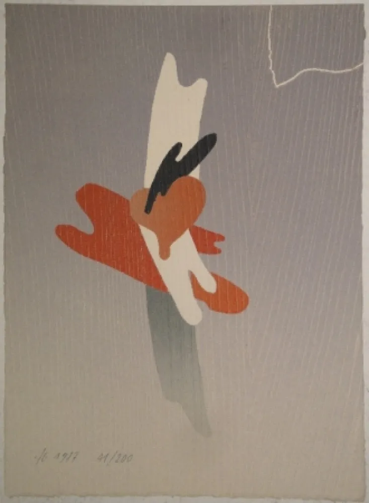 Houtsnede Eggenschwiler - Herzgrafik