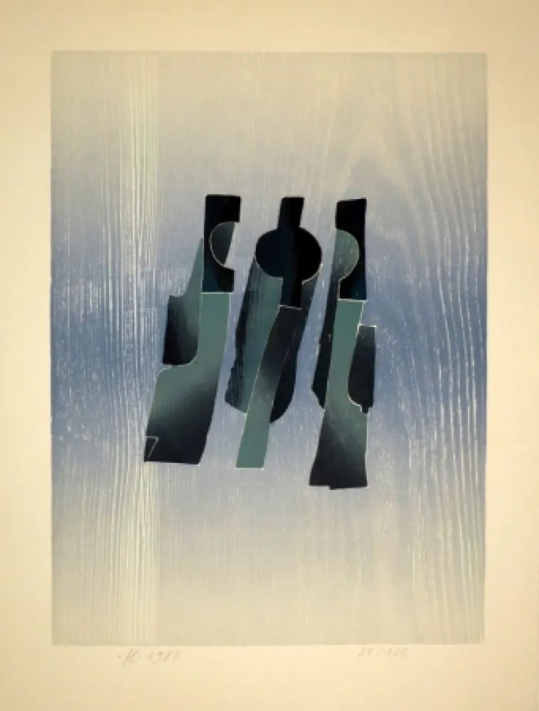 Houtsnede Eggenschwiler - Lettern