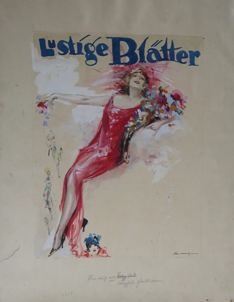 Geen Techniek Ehrenberger - Design for cover of ¨Lustige Blätter