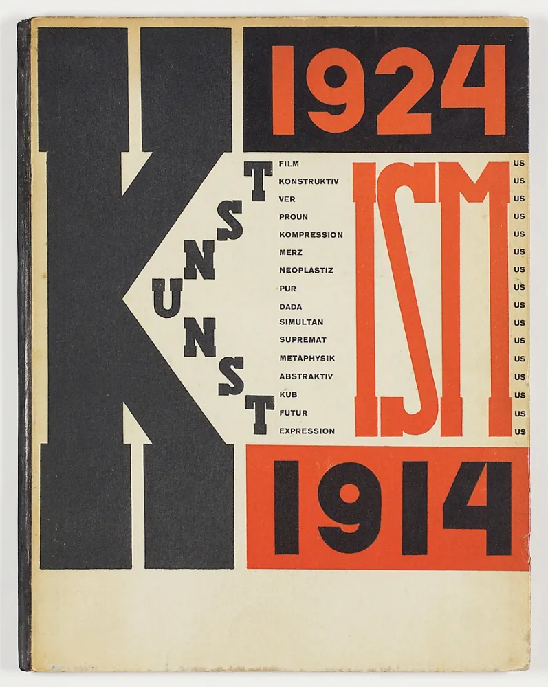 Geïllustreerd Boek El Lissitzky - Die Kunstismen / Les Ismes de l'Art / The Isms of Art