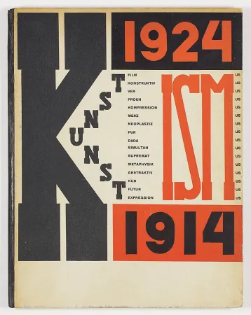 Geïllustreerd Boek El Lissitzky - Die Kunstismen / Les Ismes de l'Art / The Isms of Art