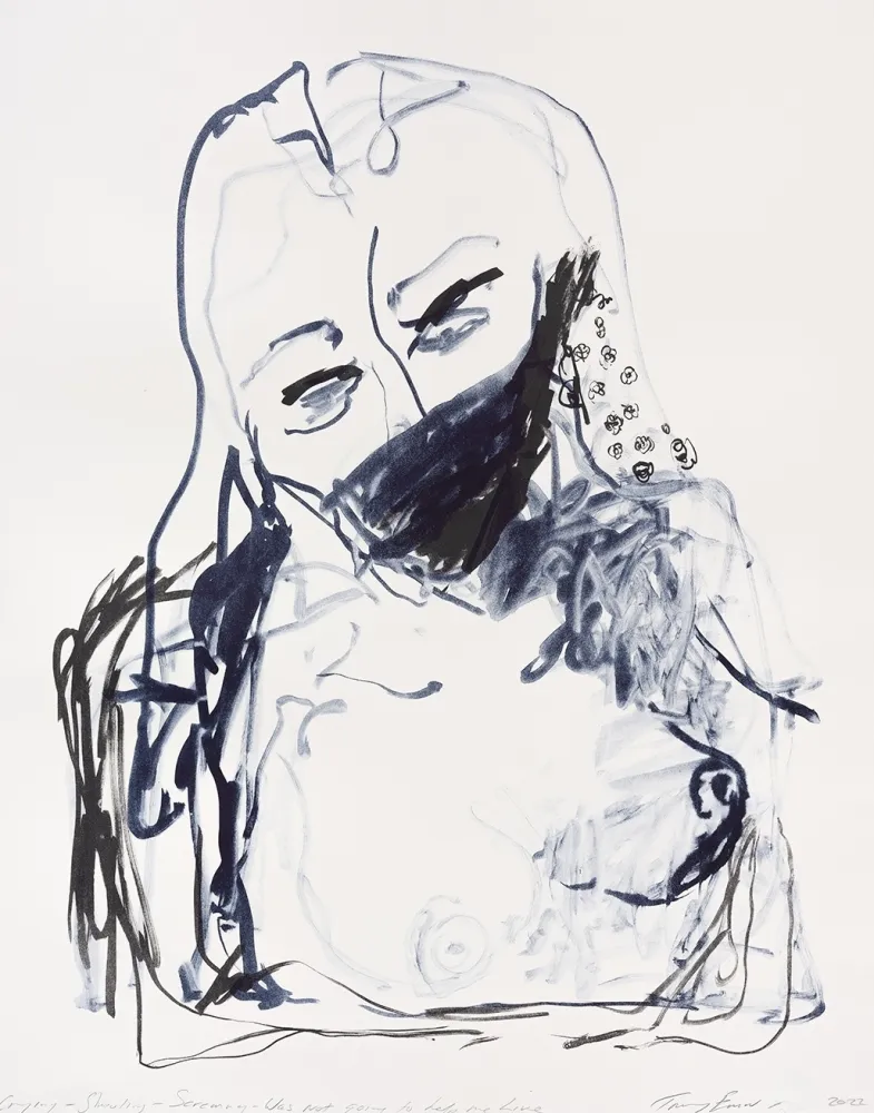 Lithografie Emin - Crying – Shouting – Screaming – Was Not going to help me Live