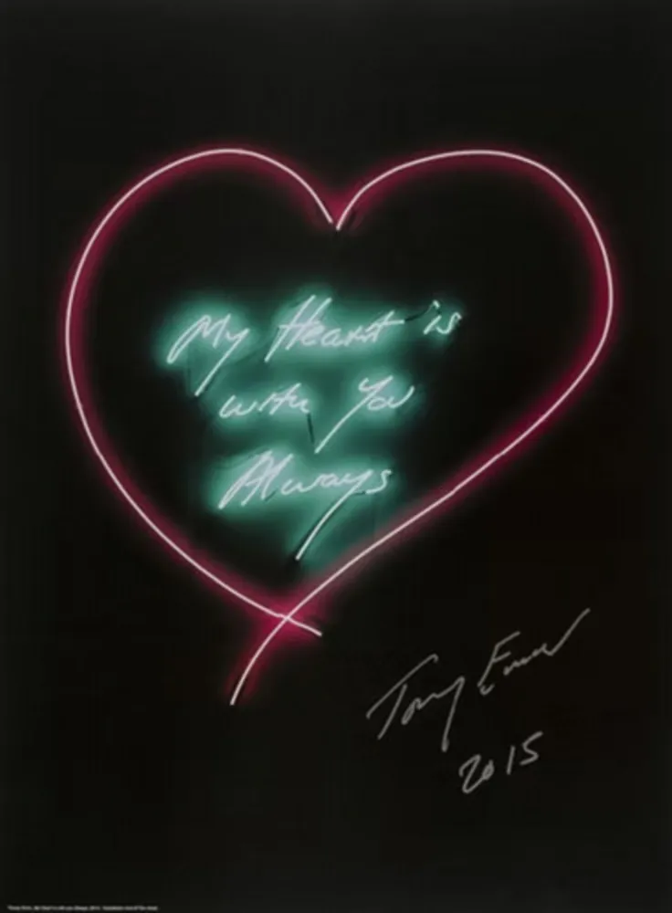 Lithografie Emin - Framed My Heart Is With You Always