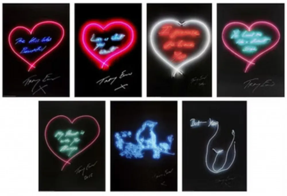 Lithografie Emin - Full Set of Hand-Signed Love Neon Posters