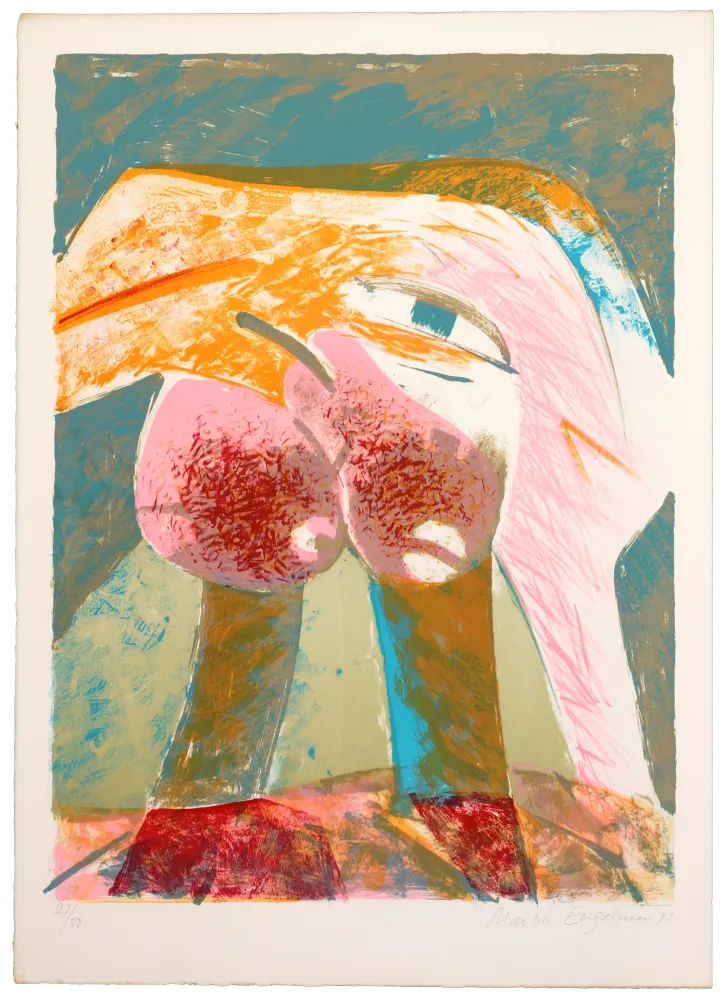 Lithografie Engelmann - Les deux boutons