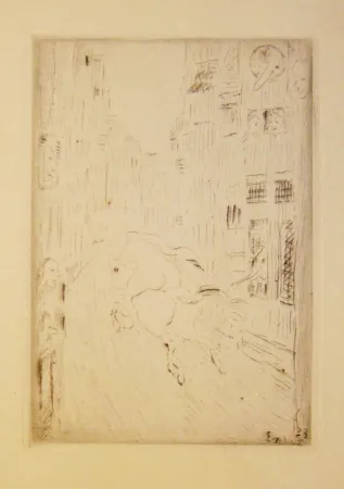 Gravure Ensor - Le Chevalier